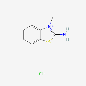 molecular formula C8H9ClN2S B1504641 2-Amino-3-methyl-1,3-benzothiazol-3-ium chloride CAS No. 855466-06-7