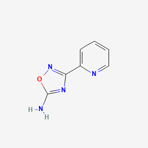 molecular formula C7H6N4O B15046420 3-(Pyridin-2-yl)-1,2,4-oxadiazol-5-amine 