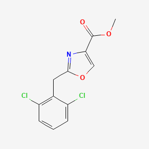 molecular formula C12H9Cl2NO3 B15046506 Methyl 2-(2,6-Dichlorobenzyl)oxazole-4-carboxylate 