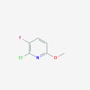 molecular formula C6H5ClFNO B15046520 2-Chloro-3-fluoro-6-methoxypyridine 