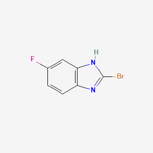 molecular formula C7H4BrFN2 B15046649 2-bromo-5-fluoro-1H-benzo[d]imidazole 