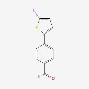 molecular formula C11H7IOS B1504671 4-(5-Iodothiophen-2-YL)benzaldehyde CAS No. 412961-93-4