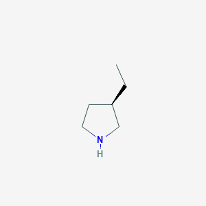 molecular formula C6H13N B15046791 (3R)-3-Ethylpyrrolidine 