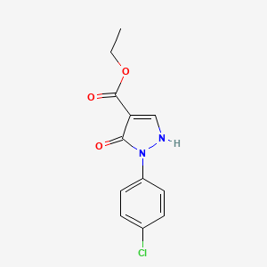 molecular formula C12H11ClN2O3 B15046802 ethyl 1-(4-chlorophenyl)-5-hydroxy-1H-pyrazole-4-carboxylate 