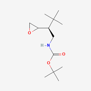 molecular formula C13H25NO3 B15046836 tert-butyl N-[(2S)-3,3-dimethyl-2-(oxiran-2-yl)butyl]carbamate 