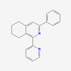 molecular formula C20H18N2 B1504686 3-Phenyl-1-(pyridin-2-YL)-5,6,7,8-tetrahydroisoquinoline CAS No. 692729-81-0