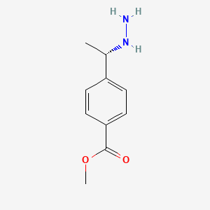 molecular formula C10H14N2O2 B15046906 methyl 4-[(1S)-1-hydrazinylethyl]benzoate 