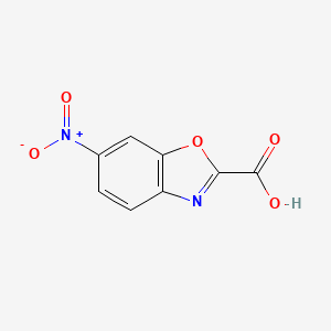molecular formula C8H4N2O5 B15046949 6-Nitro-1,3-benzoxazole-2-carboxylic acid 
