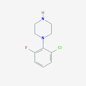molecular formula C10H12ClFN2 B15046983 1-(2-Chloro-6-fluorophenyl)piperazine 