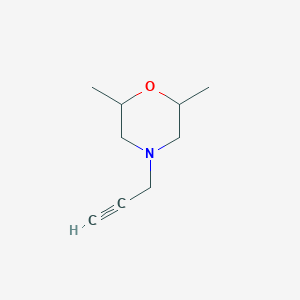 molecular formula C9H15NO B15046986 2,6-Dimethyl-4-(prop-2-yn-1-yl)morpholine 