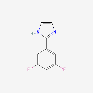 molecular formula C9H6F2N2 B15046993 2-(3,5-difluorophenyl)-1H-imidazole 