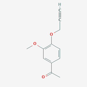 molecular formula C12H12O3 B15047053 3'-Methoxy-4'-(2-propyn-1-yloxy)acetophenone 