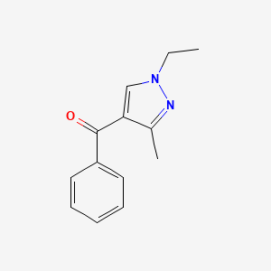 molecular formula C13H14N2O B15047135 (1-ethyl-3-methyl-1H-pyrazol-4-yl)(phenyl)methanone 