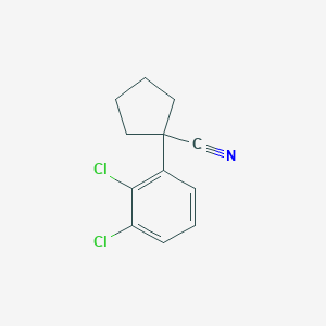 molecular formula C12H11Cl2N B15047167 1-(2,3-Dichlorophenyl)cyclopentanecarbonitrile 