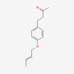 molecular formula C14H18O2 B15047172 4-(4-But-2-enoxyphenyl)butan-2-one 