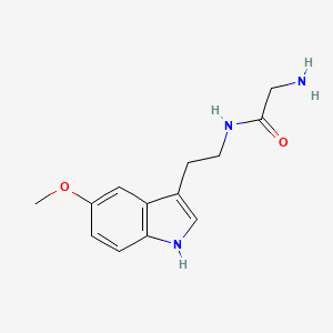 molecular formula C13H17N3O2 B15047180 2-amino-N-[2-(5-methoxy-1H-indol-3-yl)ethyl]acetamide CAS No. 5534-88-3