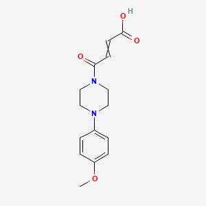 molecular formula C15H18N2O4 B15047187 4-[4-(4-methoxyphenyl)piperazin-1-yl]-4-oxobut-2-enoic acid 