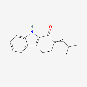molecular formula C16H17NO B15047197 2-(2-methylpropylidene)-2,3,4,9-tetrahydro-1H-carbazol-1-one 