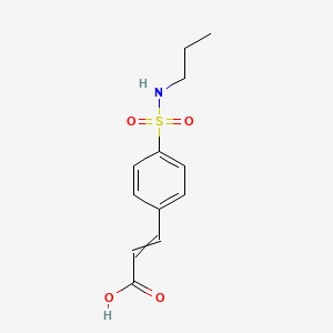 molecular formula C12H15NO4S B15047217 3-(4-(n-Propylsulfamoyl)phenyl)acrylic acid 