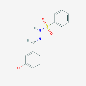 molecular formula C14H14N2O3S B15047222 N'-[(3-methoxyphenyl)methylidene]benzenesulfonohydrazide 