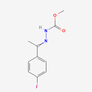 molecular formula C10H11FN2O2 B15047250 N'-[1-(4-fluorophenyl)ethylidene]methoxycarbohydrazide 