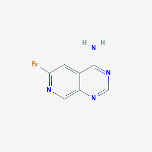 molecular formula C7H5BrN4 B15047257 6-Bromopyrido[3,4-d]pyrimidin-4-amine 
