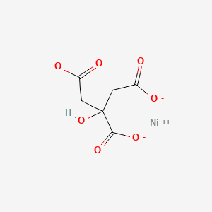 molecular formula C6H5NiO7- B15047291 Nickel(2+) 2-hydroxypropane-1,2,3-tricarboxylate 