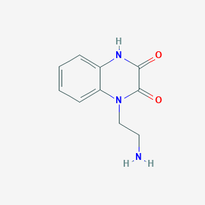 molecular formula C10H11N3O2 B15047295 1-(2-aminoethyl)-3-hydroxyquinoxalin-2(1H)-one 