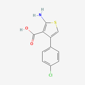 molecular formula C11H8ClNO2S B15047303 2-amino-4-(4-chlorophenyl)thiophene-3-carboxylic Acid CAS No. 893644-98-9