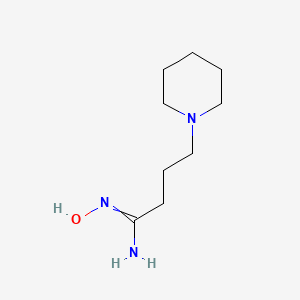 molecular formula C9H19N3O B15047311 N'-hydroxy-4-piperidin-1-ylbutanimidamide 