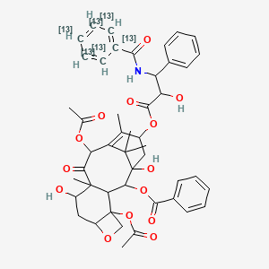 molecular formula C47H51NO14 B1504739 N-(3-{[4,10-Bis(acetyloxy)-2-(benzoyloxy)-1,7-dihydroxy-9-oxo-5,20-epoxytax-11-en-13-yl]oxy}-2-hydroxy-3-oxo-1-phenylpropyl)(~13~C_6_)benzenecarboximidic acid 