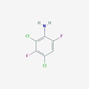molecular formula C6H3Cl2F2N B15047421 2,4-Dichloro-3,6-difluoroaniline 