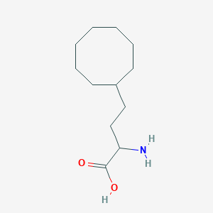 molecular formula C12H23NO2 B15047475 2-Amino-4-cyclooctylbutanoic acid 
