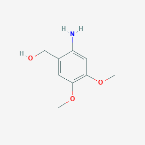 molecular formula C9H13NO3 B15047491 (2-Amino-4,5-dimethoxyphenyl)methanol 