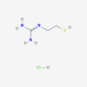 molecular formula C3H10ClN3S B15047535 2-(2-sulfanylethyl)guanidine;hydrochloride CAS No. 19767-44-3