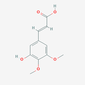 molecular formula C11H12O5 B15047536 3,4-Dimethoxy-5-hydroxycinnamic acid 