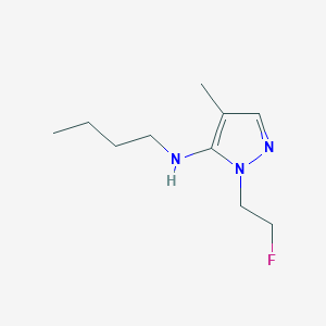 molecular formula C10H18FN3 B15047617 N-butyl-1-(2-fluoroethyl)-4-methyl-1H-pyrazol-5-amine 