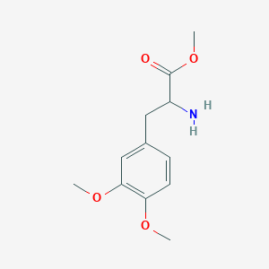 molecular formula C12H17NO4 B15047704 Methyl 2-amino-3-(3,4-dimethoxyphenyl)propanoate 