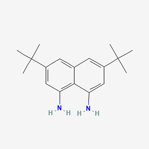 molecular formula C18H26N2 B15047746 3,6-Di-tert-butylnaphthalene-1,8-diamine CAS No. 465547-72-2
