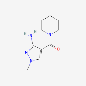 molecular formula C10H16N4O B15047776 (3-amino-1-methyl-1H-pyrazol-4-yl)(piperidin-1-yl)methanone 