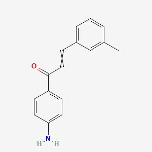 molecular formula C16H15NO B15047834 (2E)-1-(4-aminophenyl)-3-(3-methylphenyl)prop-2-en-1-one 