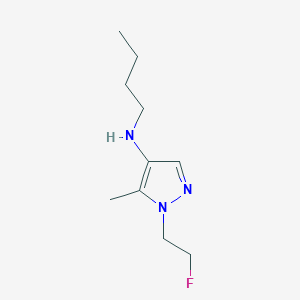 molecular formula C10H18FN3 B15047856 N-butyl-1-(2-fluoroethyl)-5-methyl-1H-pyrazol-4-amine 