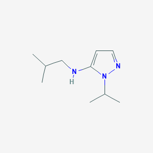 molecular formula C10H19N3 B15047919 N-(2-methylpropyl)-1-(propan-2-yl)-1H-pyrazol-5-amine 