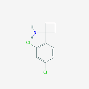 molecular formula C10H11Cl2N B15048028 1-(2,4-Dichlorophenyl)cyclobutanamine 