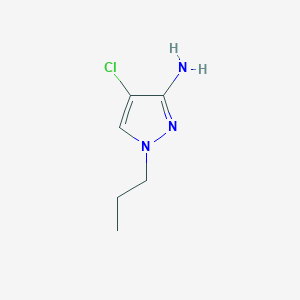 molecular formula C6H10ClN3 B15048067 4-Chloro-1-propyl-1H-pyrazol-3-amine 