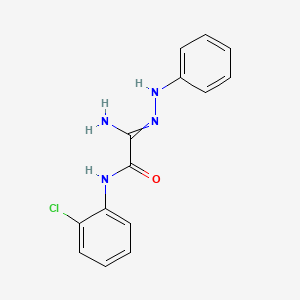 molecular formula C14H13ClN4O B1504815 (2E)-2-Amino-N-(2-chlorophenyl)-2-(phenylhydrazono)acetamide CAS No. 475162-11-9