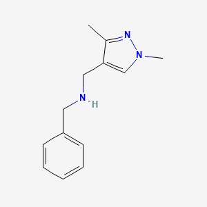 molecular formula C13H17N3 B15048164 benzyl[(1,3-dimethyl-1H-pyrazol-4-yl)methyl]amine 