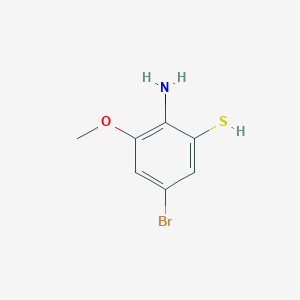 molecular formula C7H8BrNOS B15048166 2-Amino-5-bromo-3-methoxybenzenethiol 