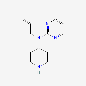 molecular formula C12H18N4 B15048275 N-allyl-N-(piperidin-4-yl)pyrimidin-2-amine 