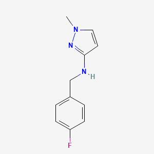 molecular formula C11H12FN3 B15048327 N-(4-Fluorobenzyl)-1-methyl-1H-pyrazol-3-amine CAS No. 1006469-13-1